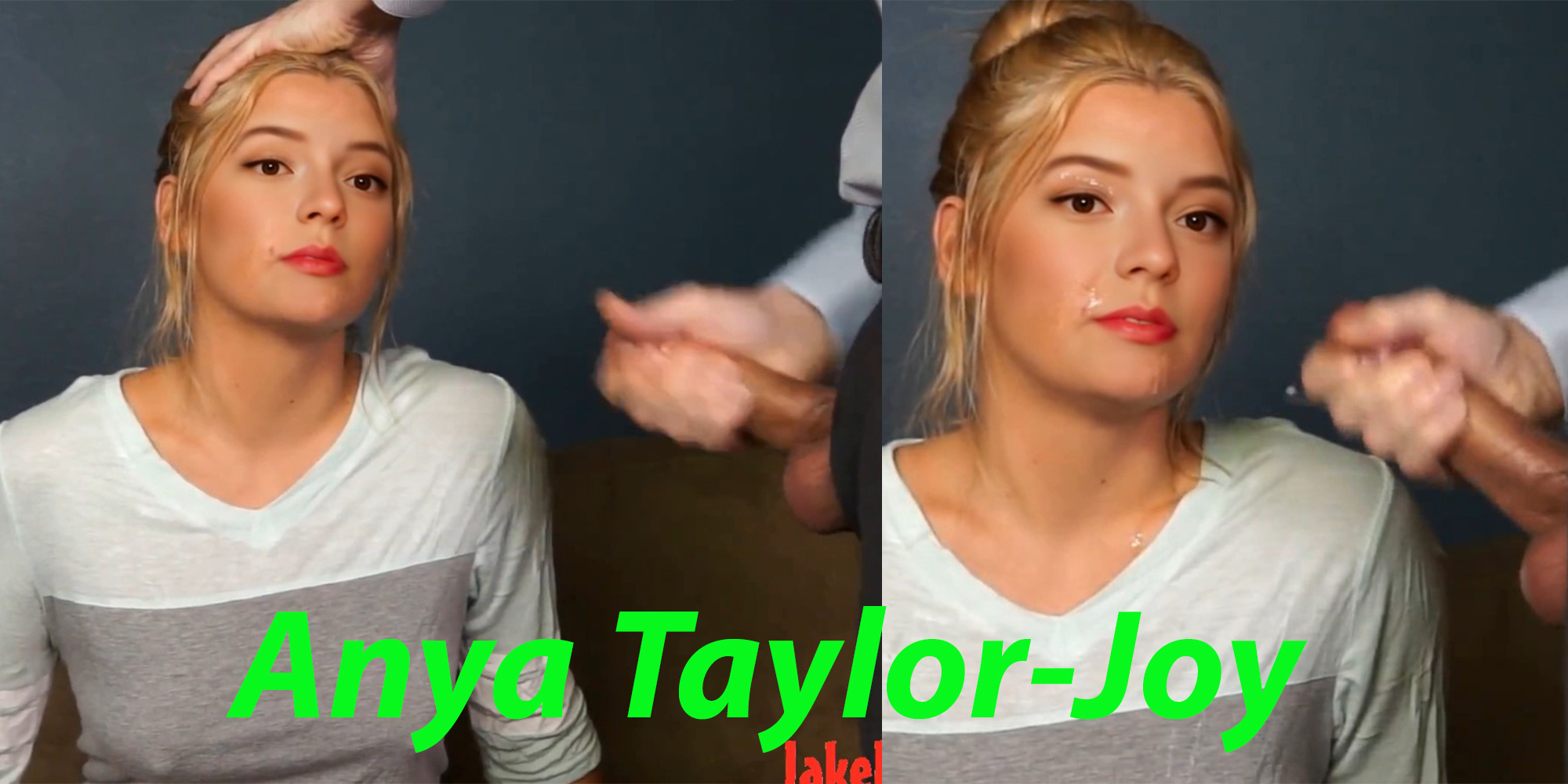 Anya Taylor Joy receives a facial