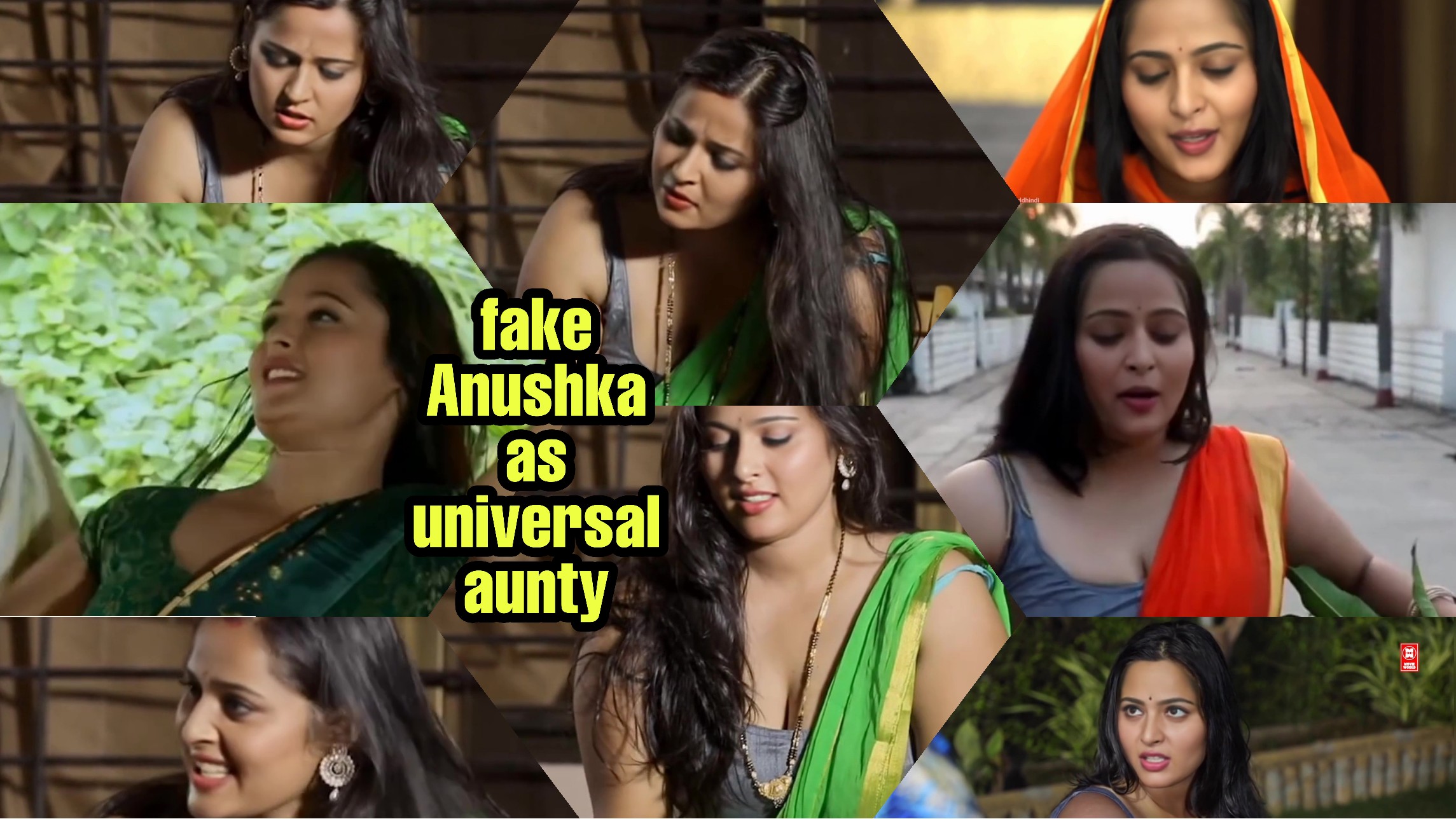 anushka (fake) as universal aunty seducing men