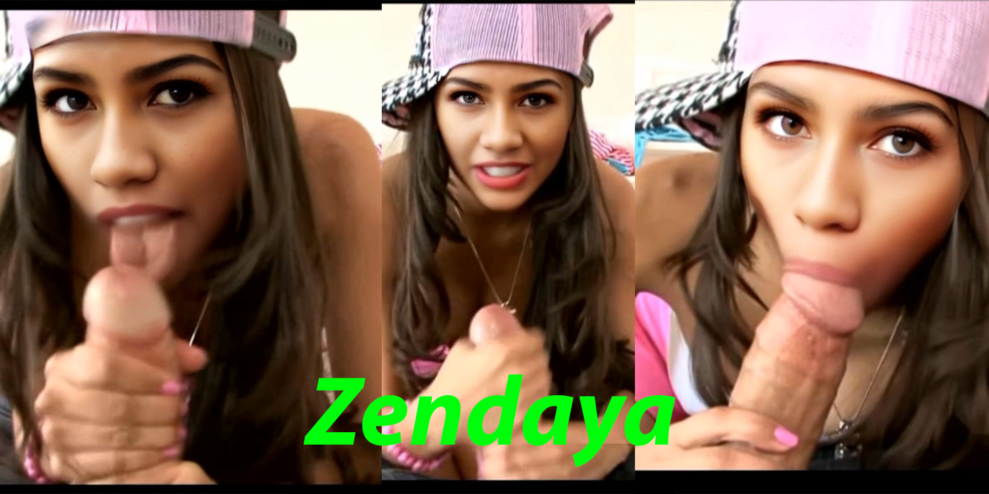 Zendaya Little brat blowjob (full version)