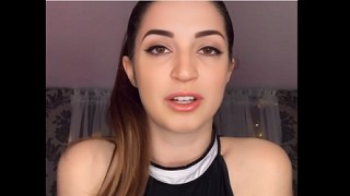 Not Gibi ASMR Voiced!: Caught by Cheerleader JOI