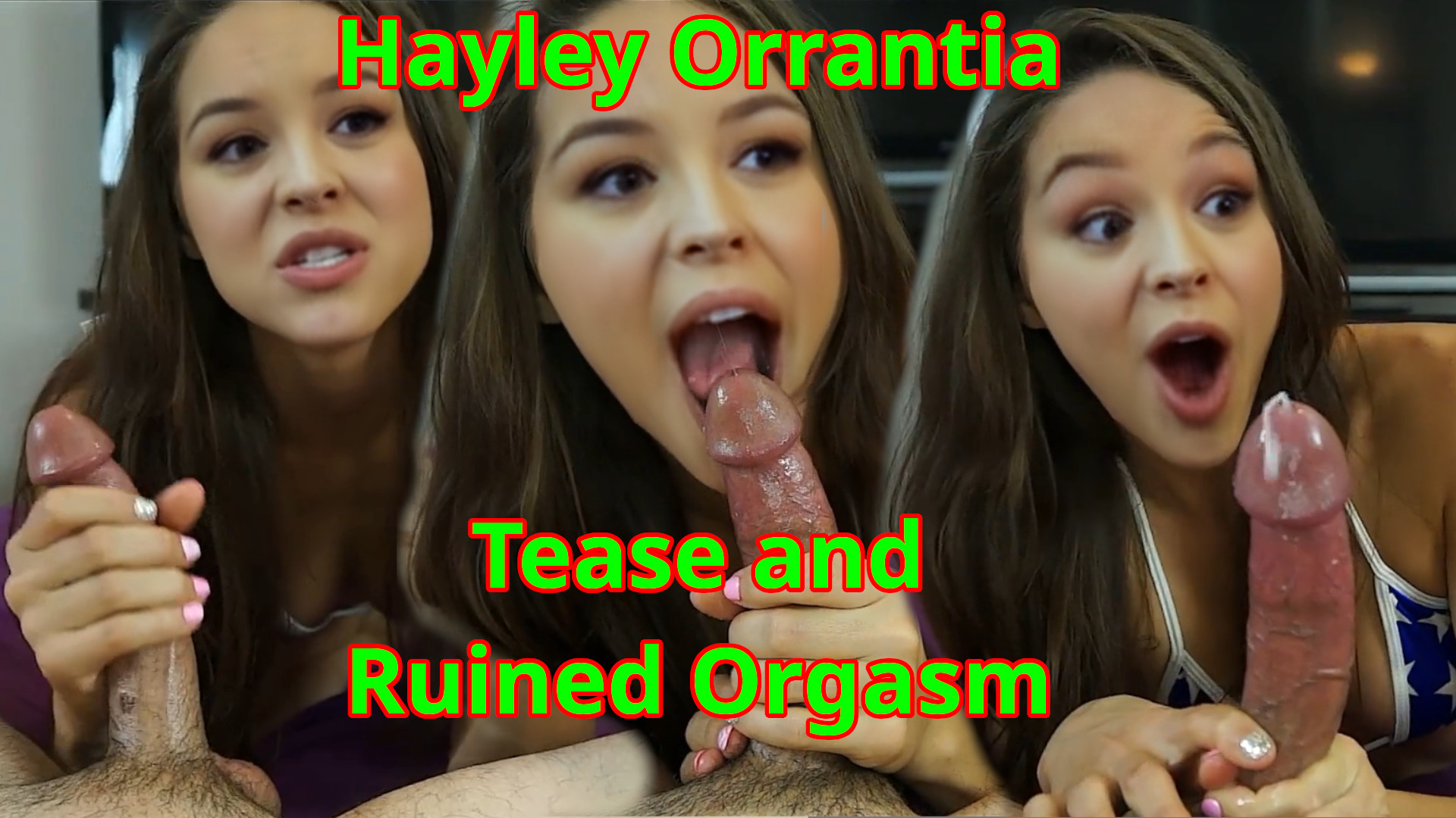 Hayley Orrantia teases and ruins your orgasm! POV, 60FPS, 1200 tokens