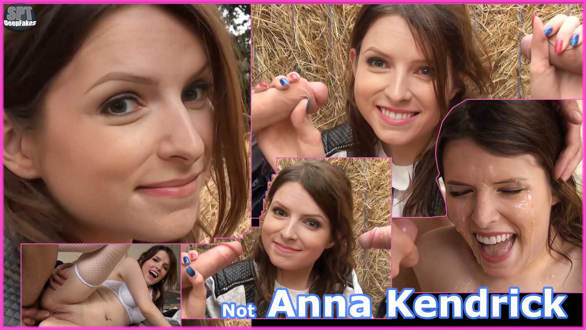 Not Anna Kendrick MMMF blowbang, anal, facial (trailer)