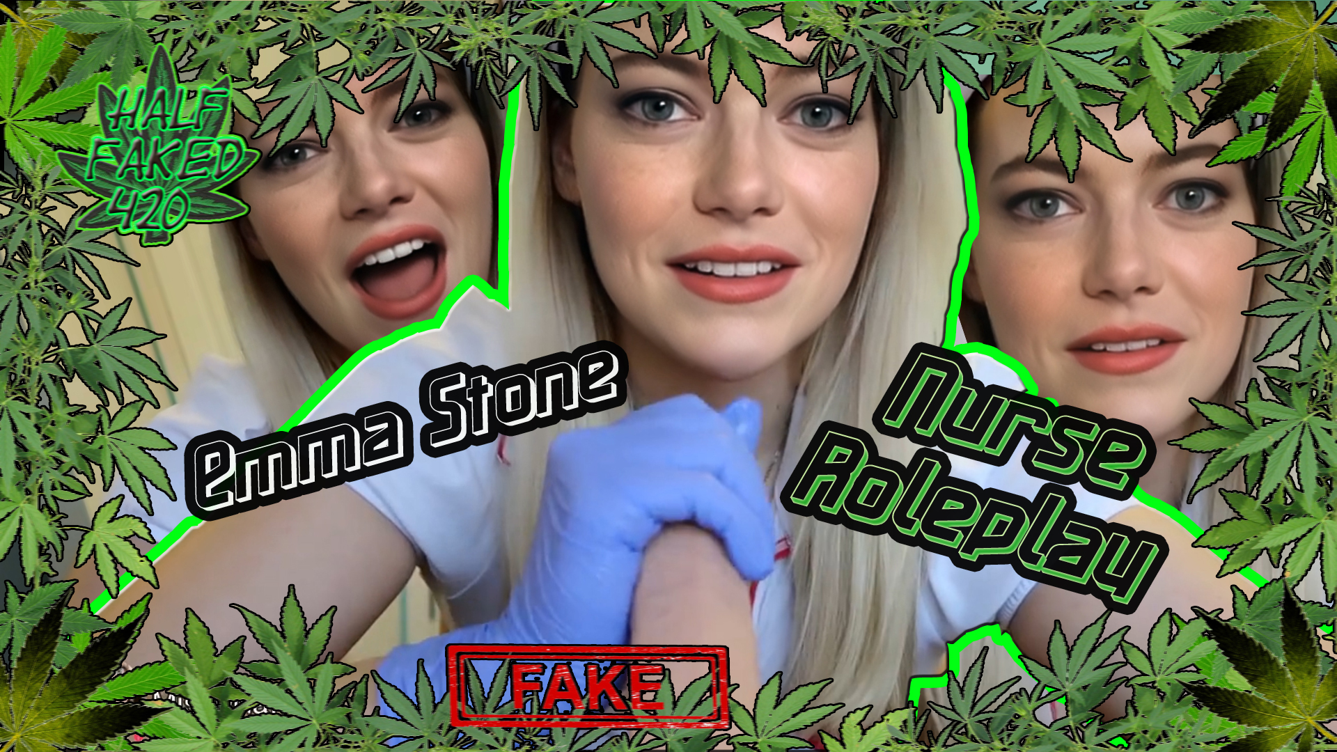 Emma Stone - Nurse roleplay handjob | FAKE