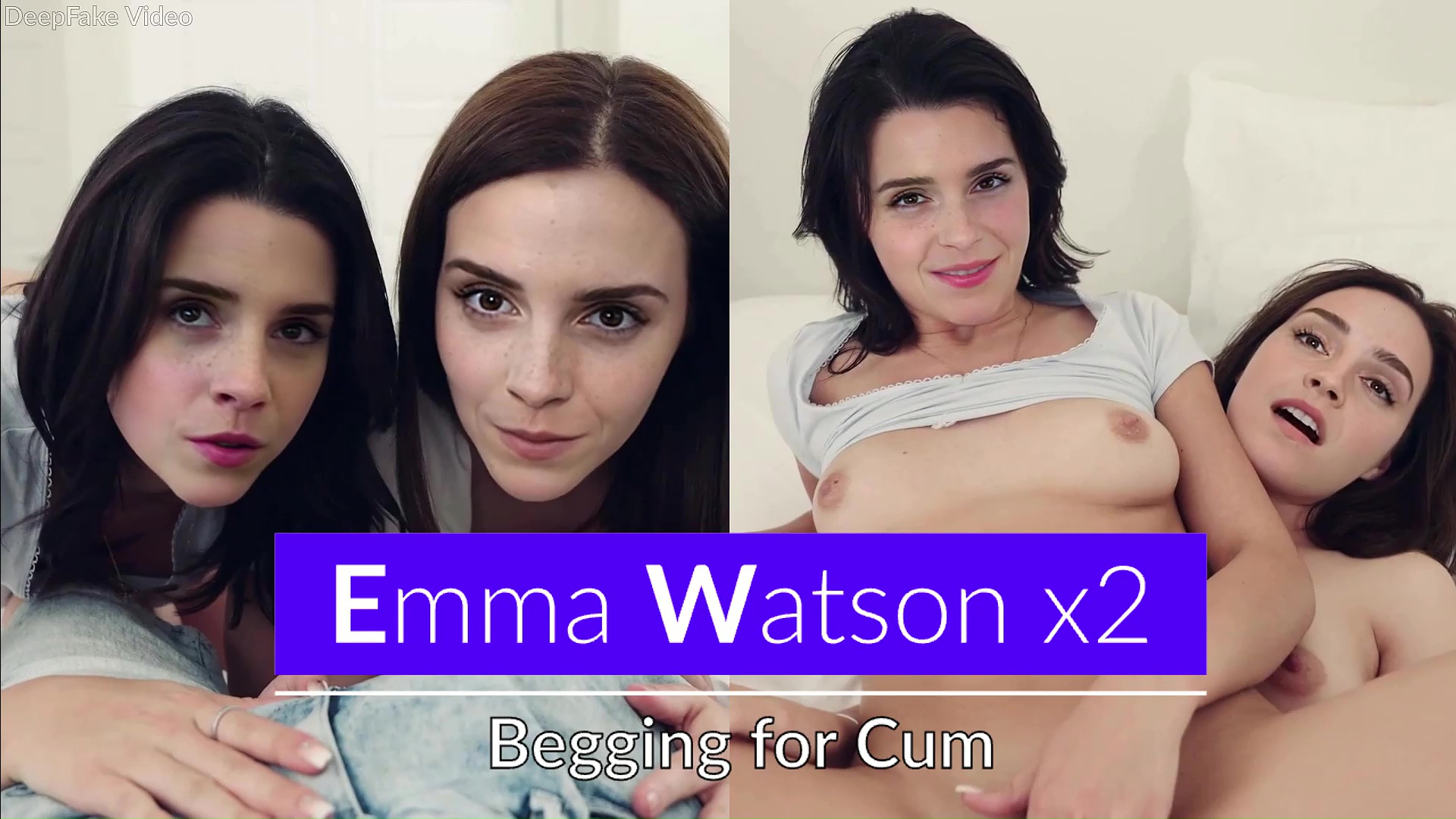 Emma Watson x2- Begging for Cum - Trailer