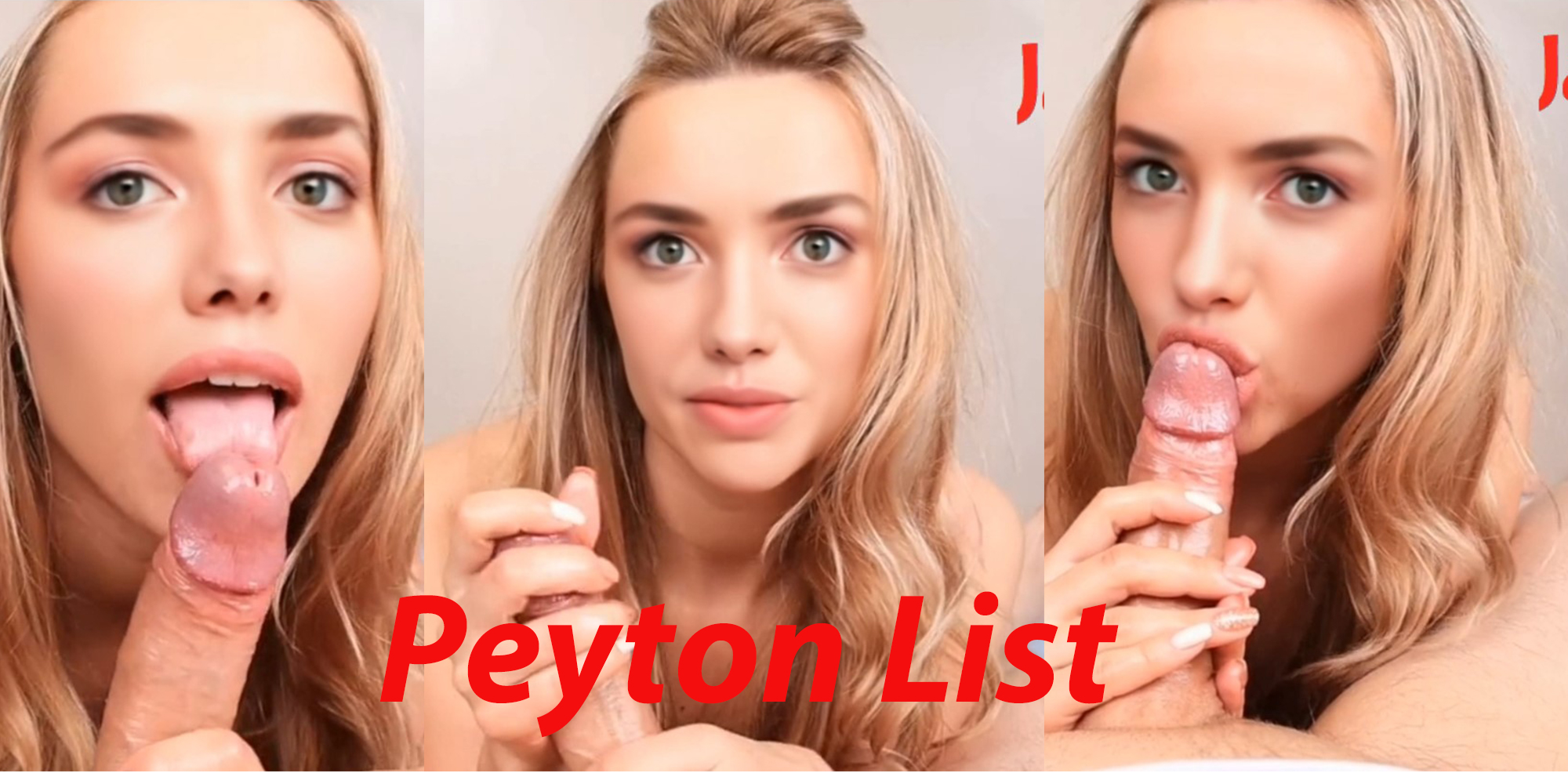 Peyton List amazing teasing and blowjob (full version)