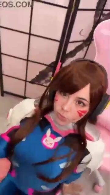 Not Bluekatie Dva Cosplay Blowjob Vertical Screen